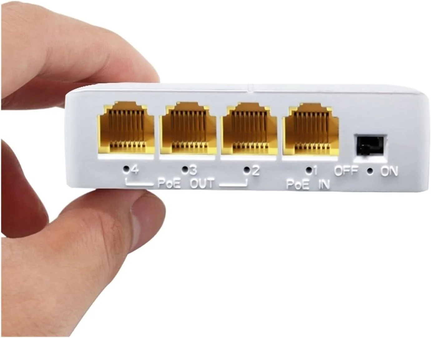 توسعه دهنده POE گیگابیتی 4 پورت سوئیچ تکرار کننده شبکه 100/1000M IEEE802.3af/at