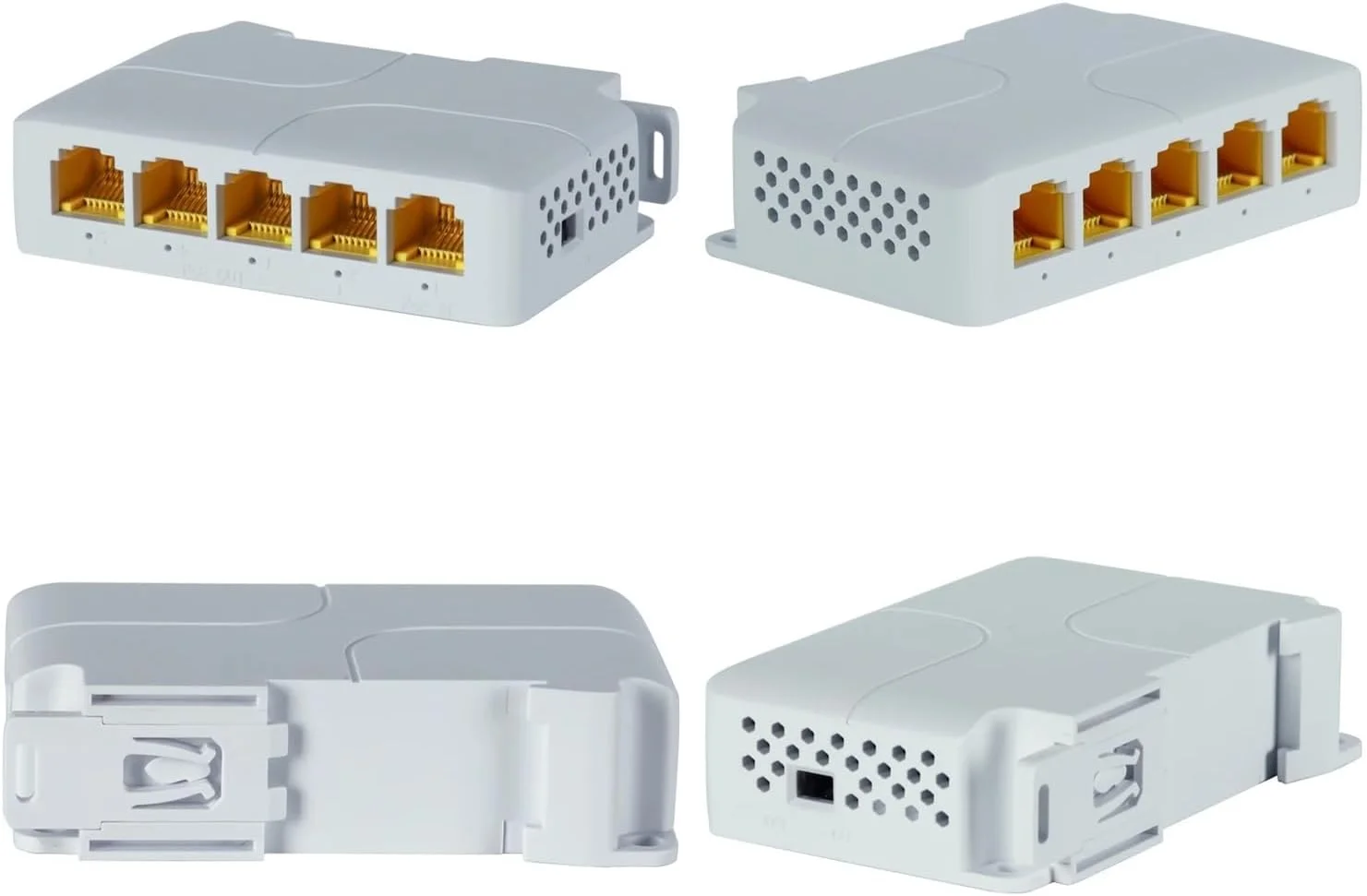 تکرار کننده گیگابیتی PoE، یک ورودی 4 خروجی، 5 پورت، VLAN، انتقال برق و داده را تا 100 متر افزایش می دهد (1 عدد)