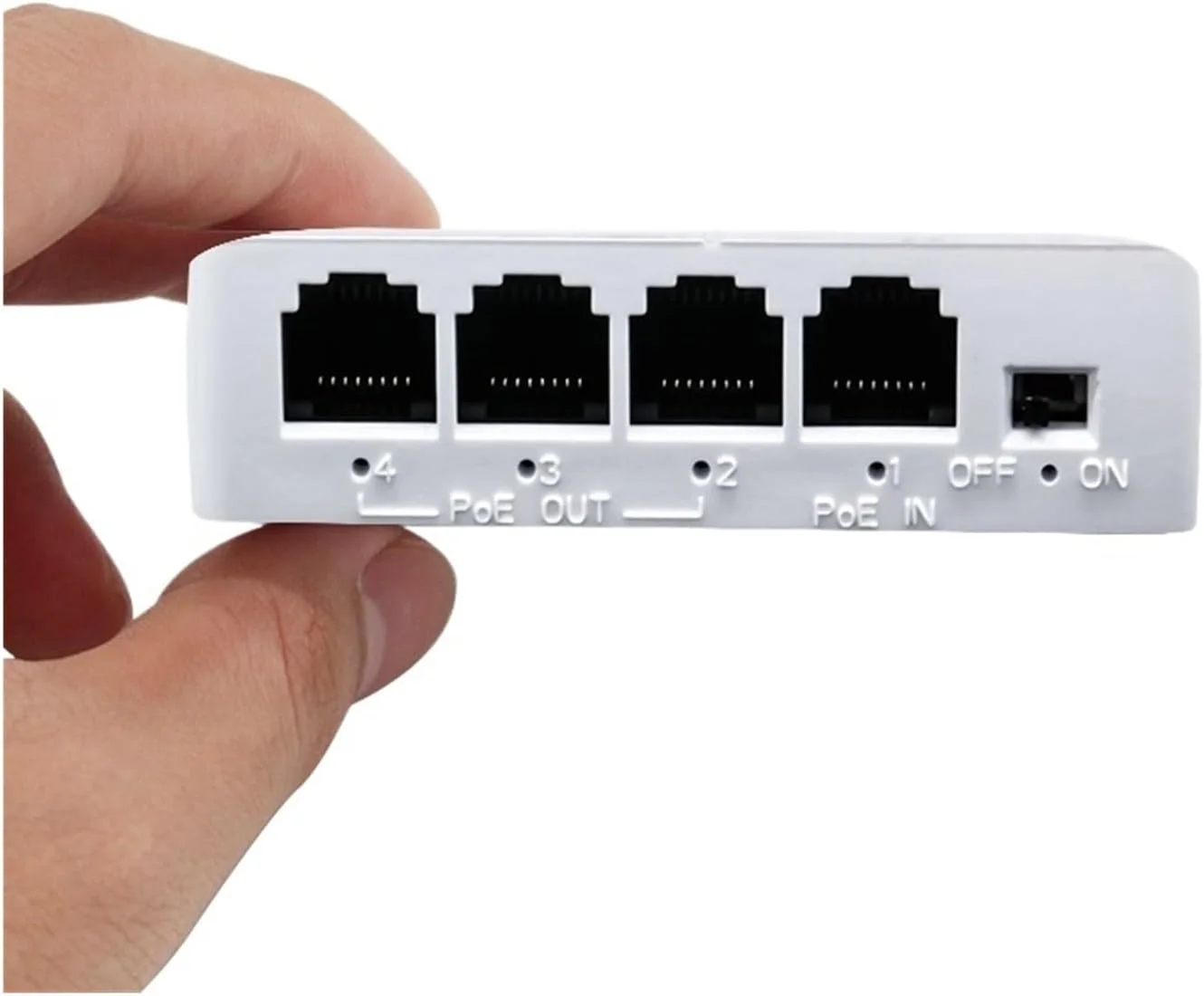 تکرار کننده سوئیچ شبکه 4 پورت گیگابیتی POE 100/1000M مدل IEEE802.3af/at