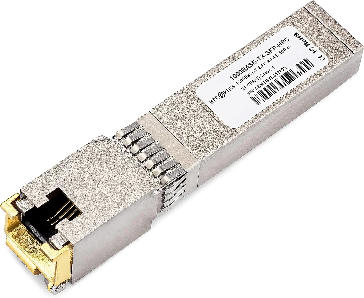 فرستنده و گیرنده سازگار با HPE J8177D 1000BASE-T SFP | 1G TX Copper RJ-45 J8177D-HPC