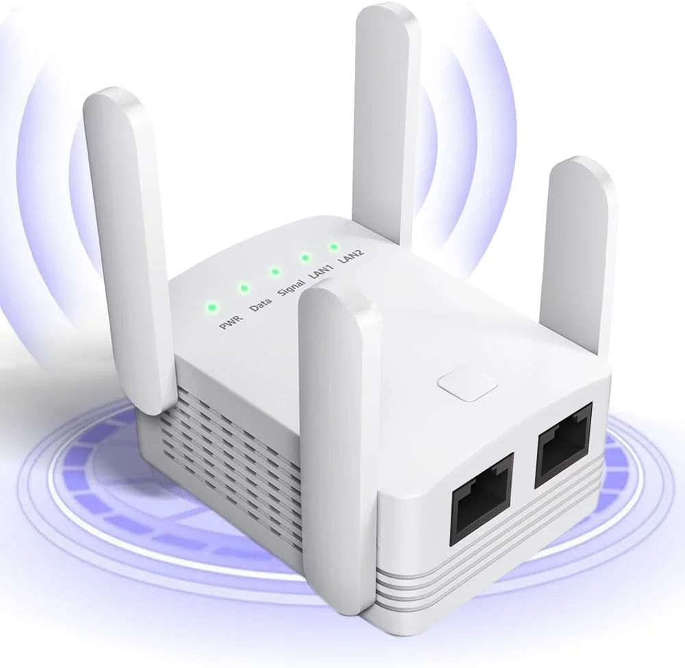 تقویت کننده سیگنال وای فای برای خانه. پوشش تا 140 متر مربع و 30 دستگاه با فناوری پیشرفته دو باند 2.4G و 5G برای 360 درجه