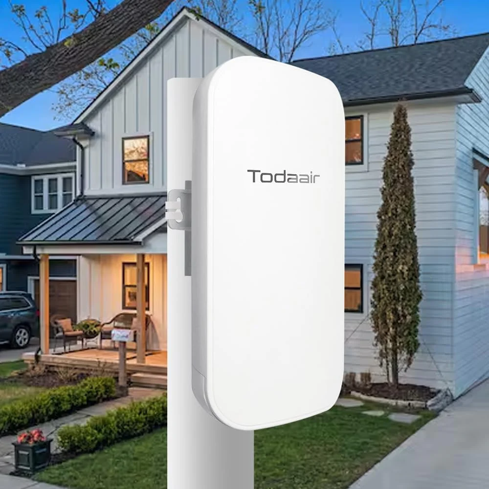 تقویت کننده وای فای بیرونی 2025، تقویت کننده وای فای | نگهبان هوش مصنوعی | حالت تکرار کننده و AP | ضد آب و هوا IP65 | تکرار کننده وای فای دو بانده تا 1200 مگابیت بر ثانیه