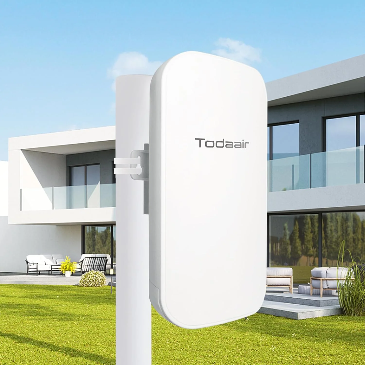 تقویت کننده وای فای بیرونی 2025، تقویت کننده وای فای | حالت تکرار کننده و AP | ضد آب و هوا IP65 | تکرار کننده وای فای دو بانده تا 1200 مگابیت در ثانیه | پوشش تا حداقل 320 متر مربع و 30 دستگاه