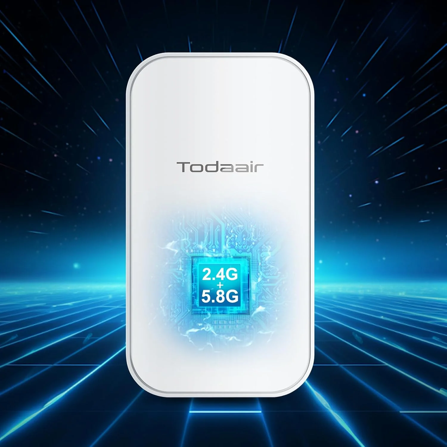 تقویت کننده سیگنال وای فای 2025، استاندارد IP65 مقاوم در برابر آب و هوا، سرعت انتقال AC1200Mbps، برد تا 90 متر و پشتیبانی از 30 دستگاه، دارای پورت اترنت، پشتیبانی از حالت های تکرار کننده و AP