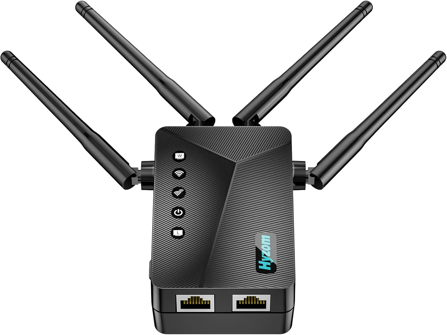 تقویت کننده سیگنال WiFi برای کل خانه و حیاط پشتی - پوشش 10K Sq.Ft با 4 آنتن | تقویت کننده اینترنت 90٪ سریعتر با پورت اترنت، تکرار کننده بی سیم با راه اندازی آسان با هر روتر