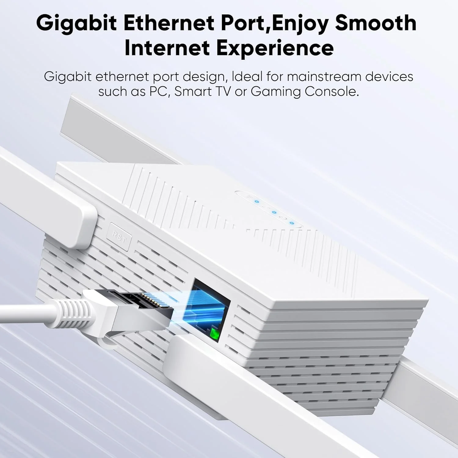 تقویت کننده سیگنال وای فای 2026، قوی ترین تقویت کننده اینترنت وای فای برای خانه، 4 برابر سریعتر، پوشش تا 10000 فوت مربع، تقویت کننده تکرار کننده وای فای با پورت اترنت، توسعه دهنده محدوده وای فای بی سیم، راه اندازی با 1 ضربه