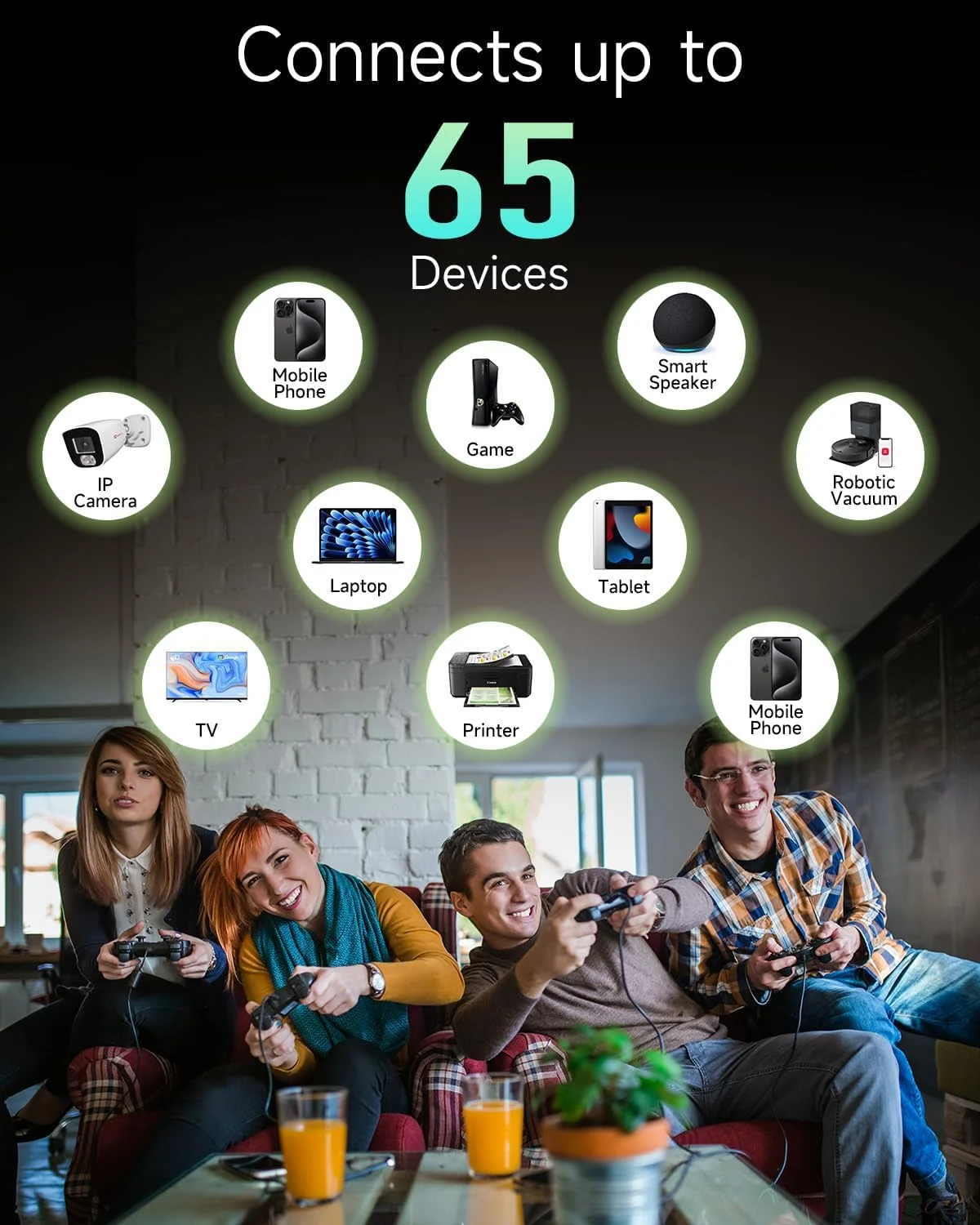 تقویت کننده سیگنال وای فای 2025، توسعه دهنده برد بلند وای فای با پورت اترنت، راه اندازی با یک ضربه، سازگار با روترهای بی سیم