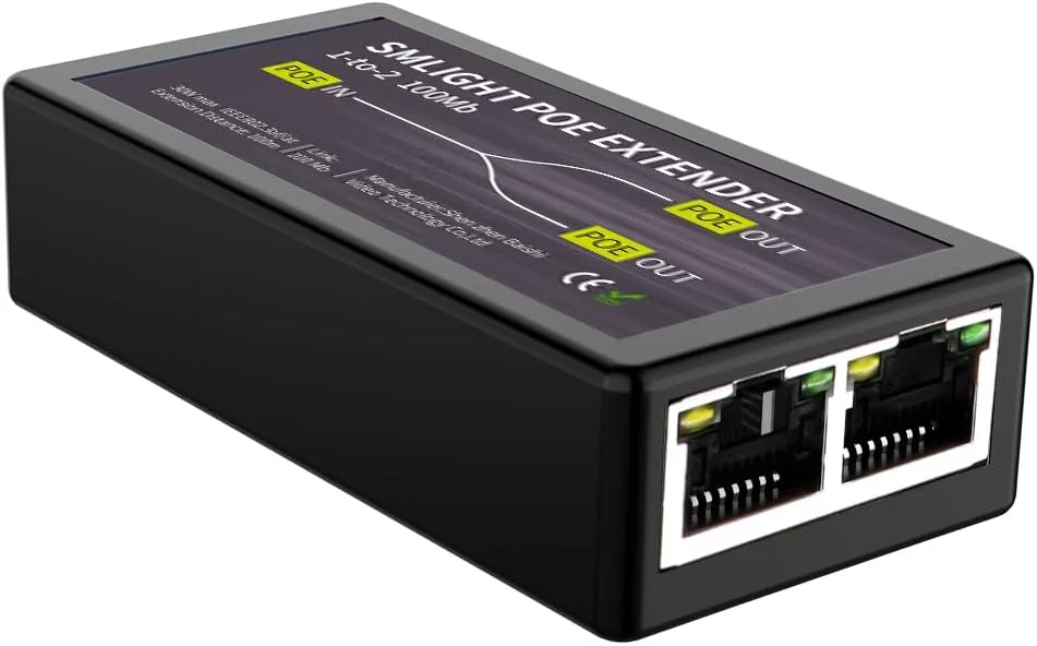 توسعه دهنده POE اسمالایت، توسعه دهنده 1 به 2 پورت POE+، 100 متر، سازگار با استاندارد IEEE 802.3af/at، لوازم جانبی 10-100Mbp SLZB برای سری SLZB-06/MR