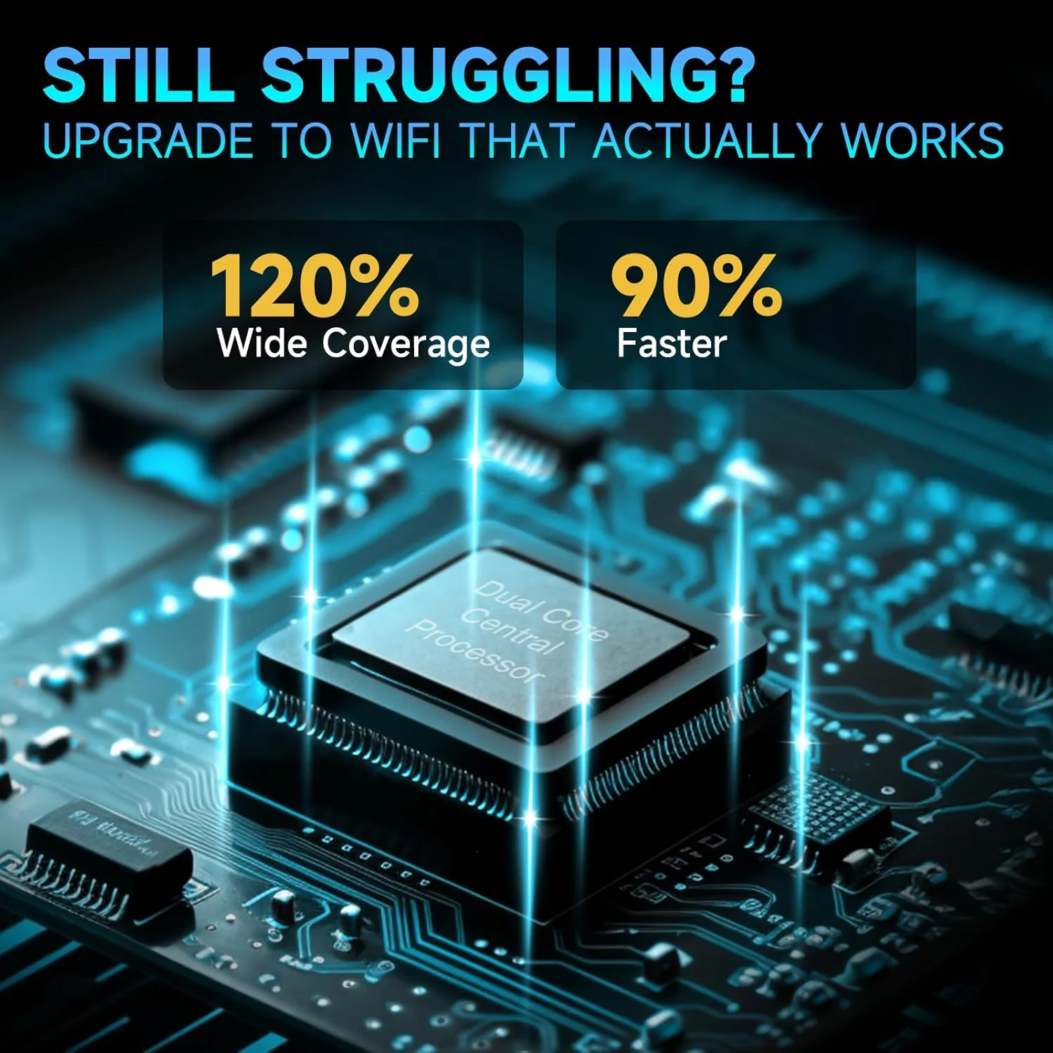 تقویت کننده وای فای، سریعترین تقویت کننده سیگنال وای فای 2026 برای خانه، نصب آسان تکرار کننده وای فای با پورت اترنت، پوشش تا 740 متر مربع و 45 دستگاه، 4 آنتن با برد بلند تقویت کننده وای فای، سریعترین تقویت کننده سیگنال وای فای 2026 برای خانه، نصب آسان تکرار کننده وای فای با پورت اترنت، پوشش تا 740 متر مربع و 45 دستگاه، 4 آنتن با برد بلند