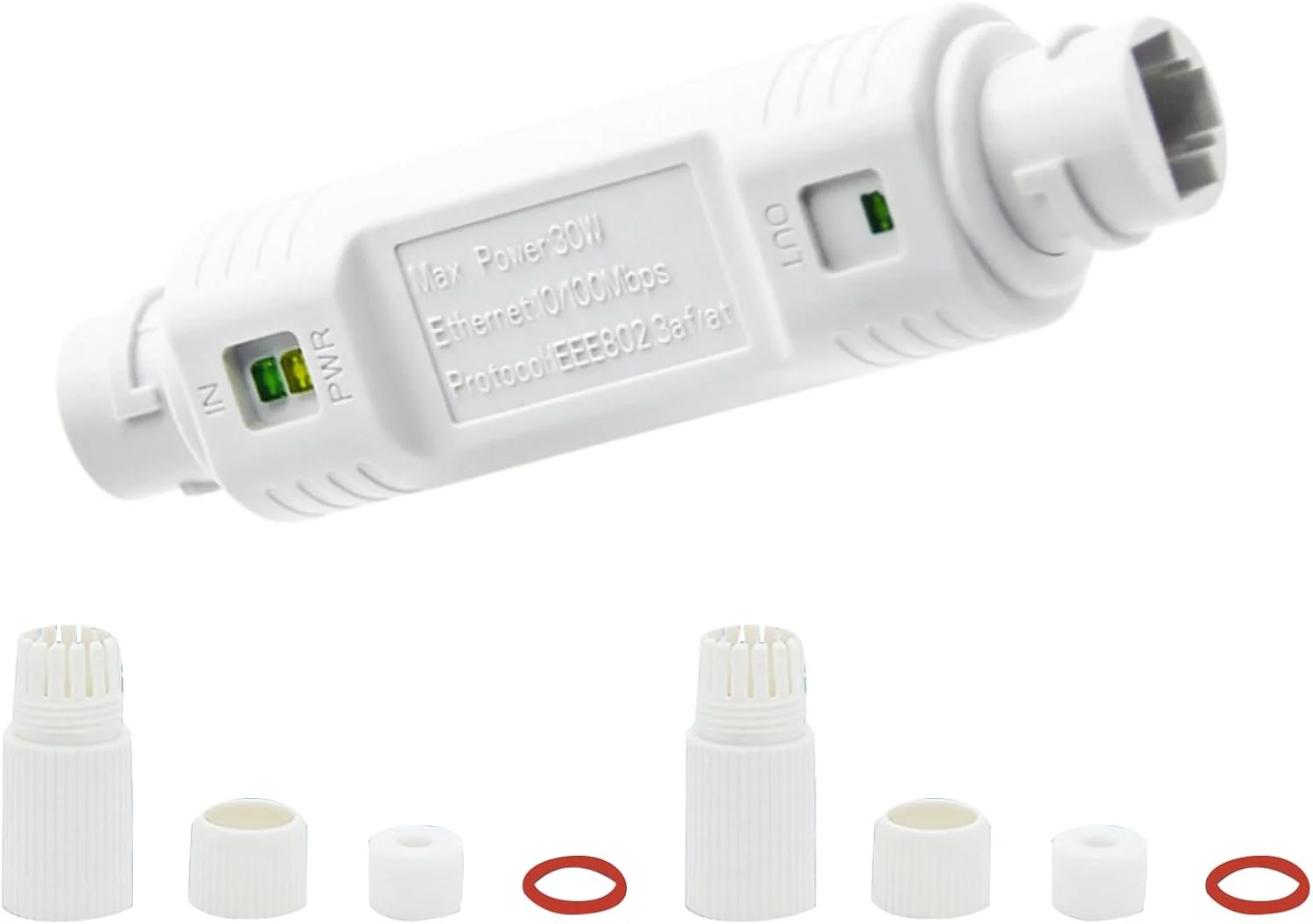 تکرار کننده PoE یک ورودی یک خروجی، تکرار کننده اترنت تک پورت با توان 30 وات برای سوئیچ/تزریق کننده POE