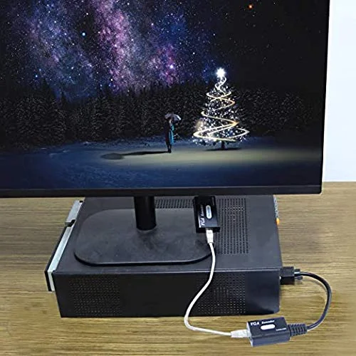 افزایش دهنده VGA از طریق Cat5e/6، تبدیل کننده فرستنده سیگنال VGA نر به RJ45 اترنت LAN برای HDTV HDPC PS4 STB 1080P تا 60 متر (1 فرستنده + 1 گیرنده)