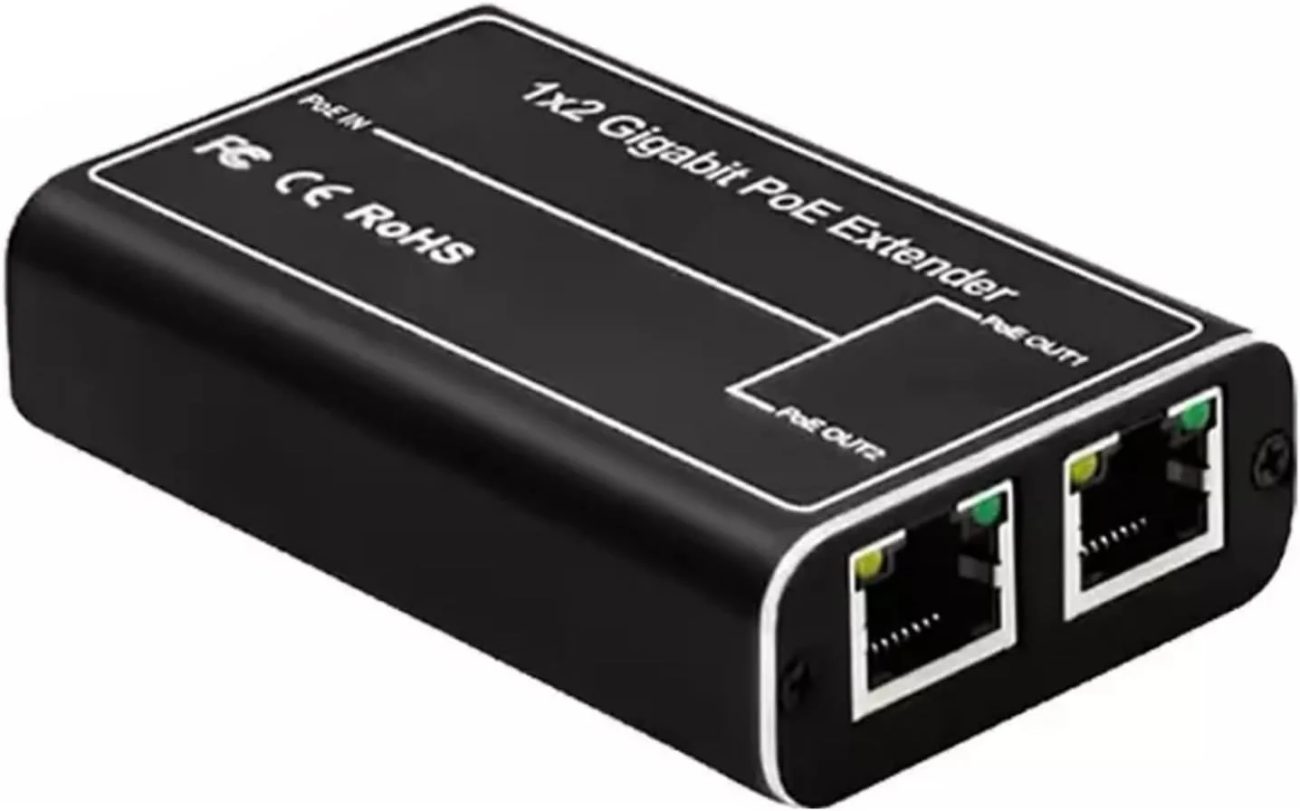 توسعه دهنده PoE یک ورودی دو خروجی، تکرار کننده اترنت 1 پورت 1000 مگابیت بر ثانیه برای سوئیچ/تزریق کننده POE برای دوربین POE/دستگاه POE