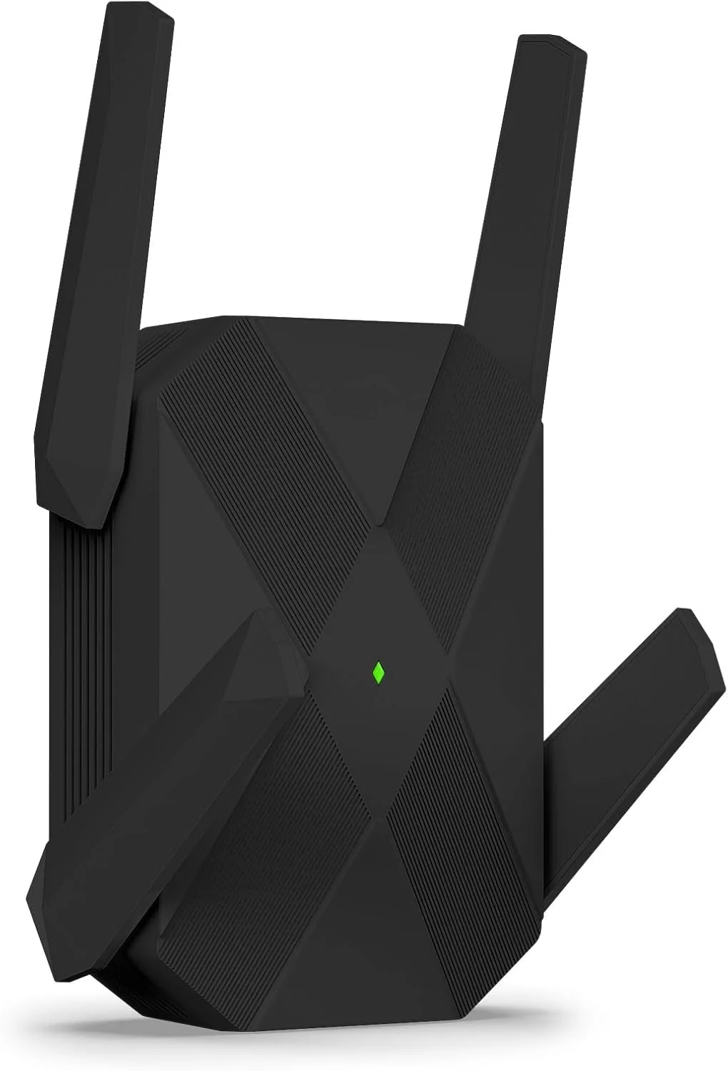 تقویت کننده وای فای 6 AX3000 مدل 2025 - دو بانده (2.4G/5.8G)، تقویت کننده سیگنال وای فای با پورت اترنت گیگابیتی، نقطه دسترسی، بدون نیاز به برنامه، تقویت کننده وای فای برد بلند، راه اندازی آسان و سرعت بیشتر (مشکی)