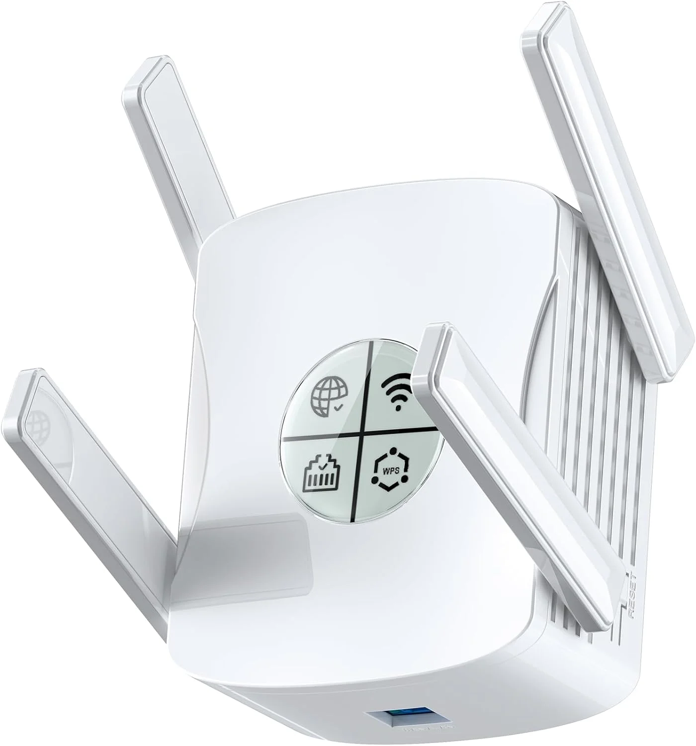 تقویت کننده محدوده وای فای 6 مدل 2026، تقویت کننده سیگنال وای فای با پورت گیگابیتی اترنت، دو بانده 2.4G و 5.8G، پوشش دهنده اینترنت تا 12000 فوت مربع، سرعت بیشتر و پوشش گسترده تر، نصب آسان