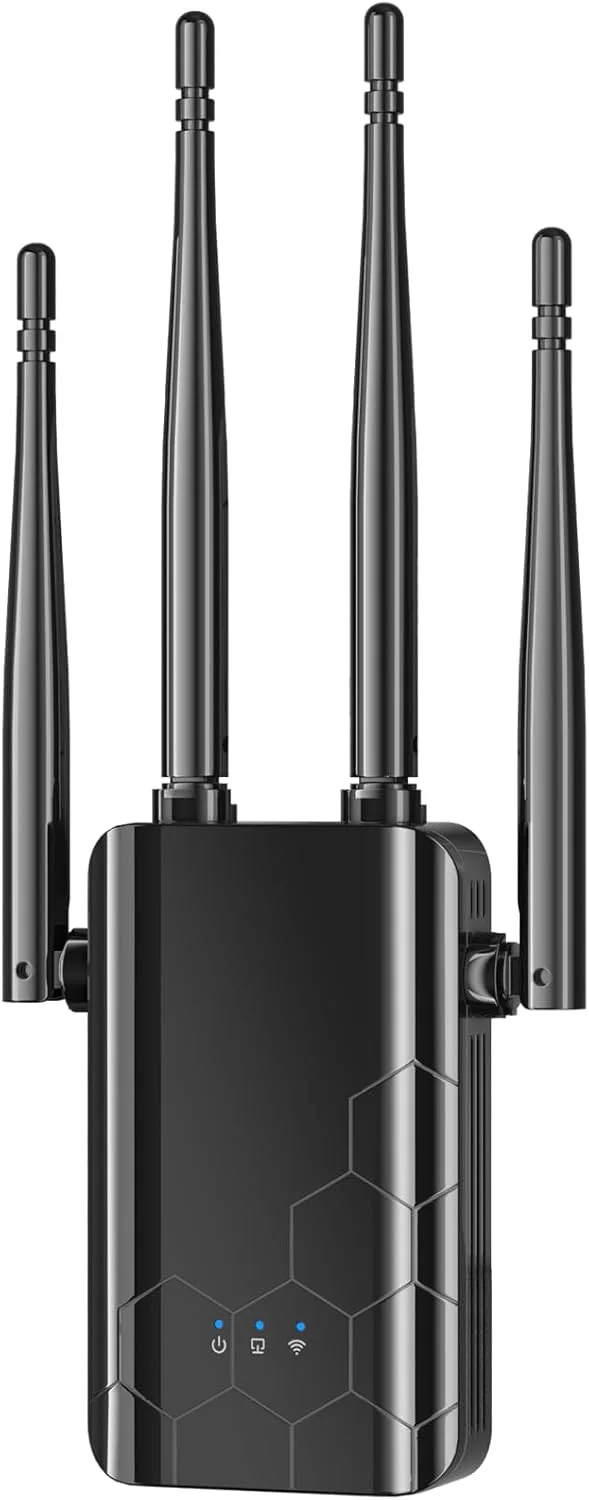 تقویت کننده سیگنال وای فای 2025، پوشش تا 836 متر مربع و پشتیبانی از 69+ دستگاه، تکرار کننده بی سیم وای فای با پورت اترنت، تقویت کننده هوشمند سیگنال برای خانه/دفتر، رومینگ یکپارچه، پخش 4K