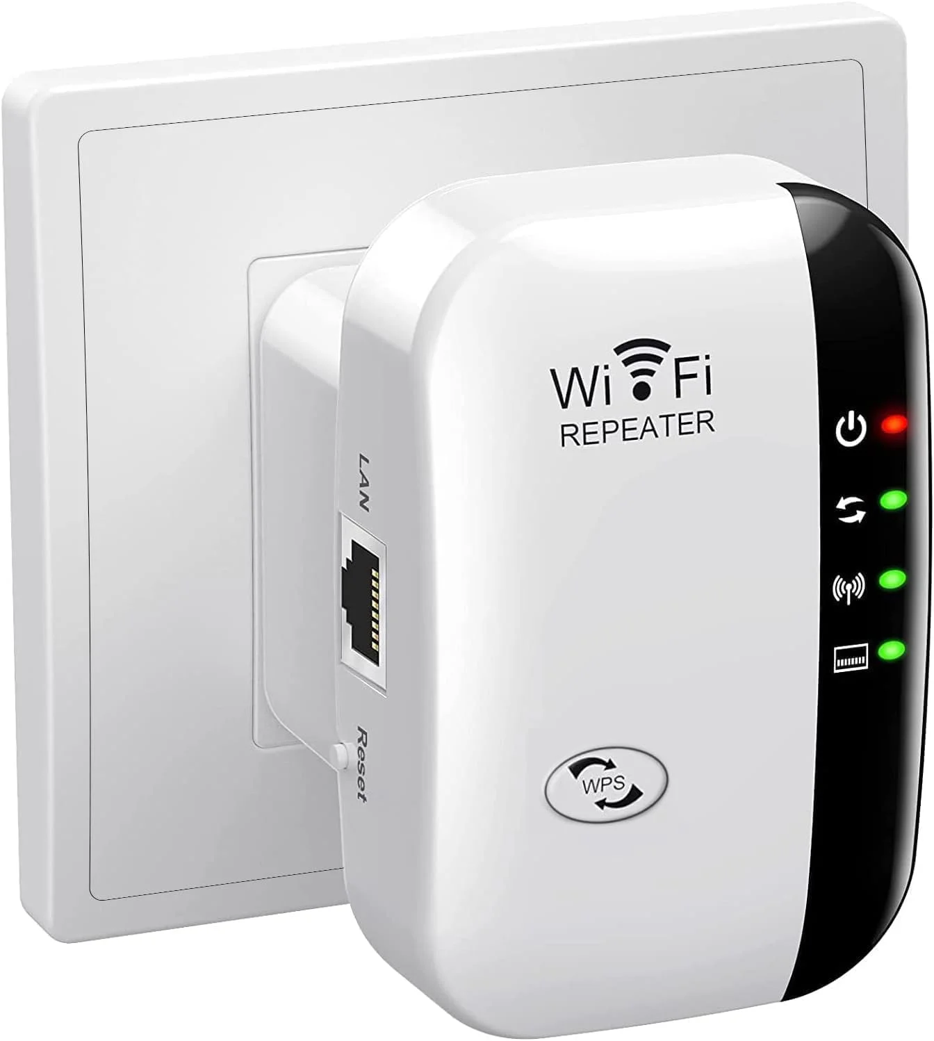تقویت کننده سیگنال WiFi، پوشش دهی تا 465 متر مربع و 55 دستگاه، توسعه دهنده محدوده WiFi، تکرار کننده بی سیم اینترنت، تقویت کننده برد بلند با پورت اترنت، راه اندازی با یک کلید، نقطه دسترسی، سازگار با الکسا