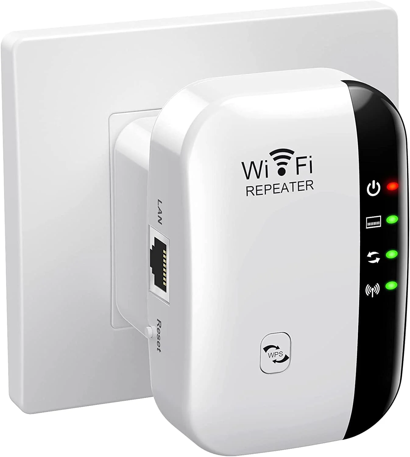 تقویت کننده سیگنال WiFi، پوشش دهی تا 280 متر مربع و 35 دستگاه، توسعه دهنده محدوده WiFi، تقویت کننده های WiFi برای خانه، با پورت اترنت، نصب آسان، توسعه دهنده روتر برای اینترنت بی سیم