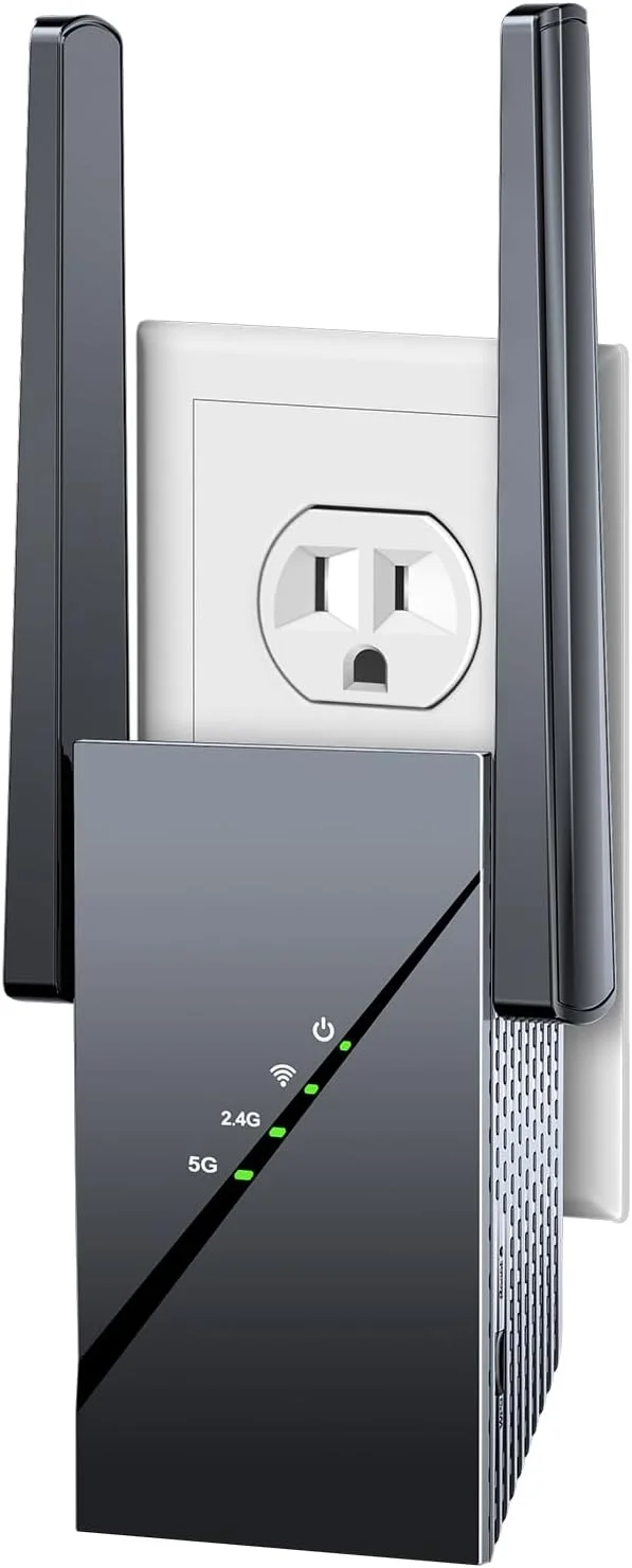 تقویت کننده سیگنال وای فای 6 مش 2025 برای خانه، پوشش طولانی تا 1800+ متر مربع، تکرار کننده اینترنت بی سیم 3000 مگابیت بر ثانیه، تقویت کننده سیگنال دو بانده با پورت اترنت گیگابیتی، نقطه دسترسی 10 برابر سریعتر