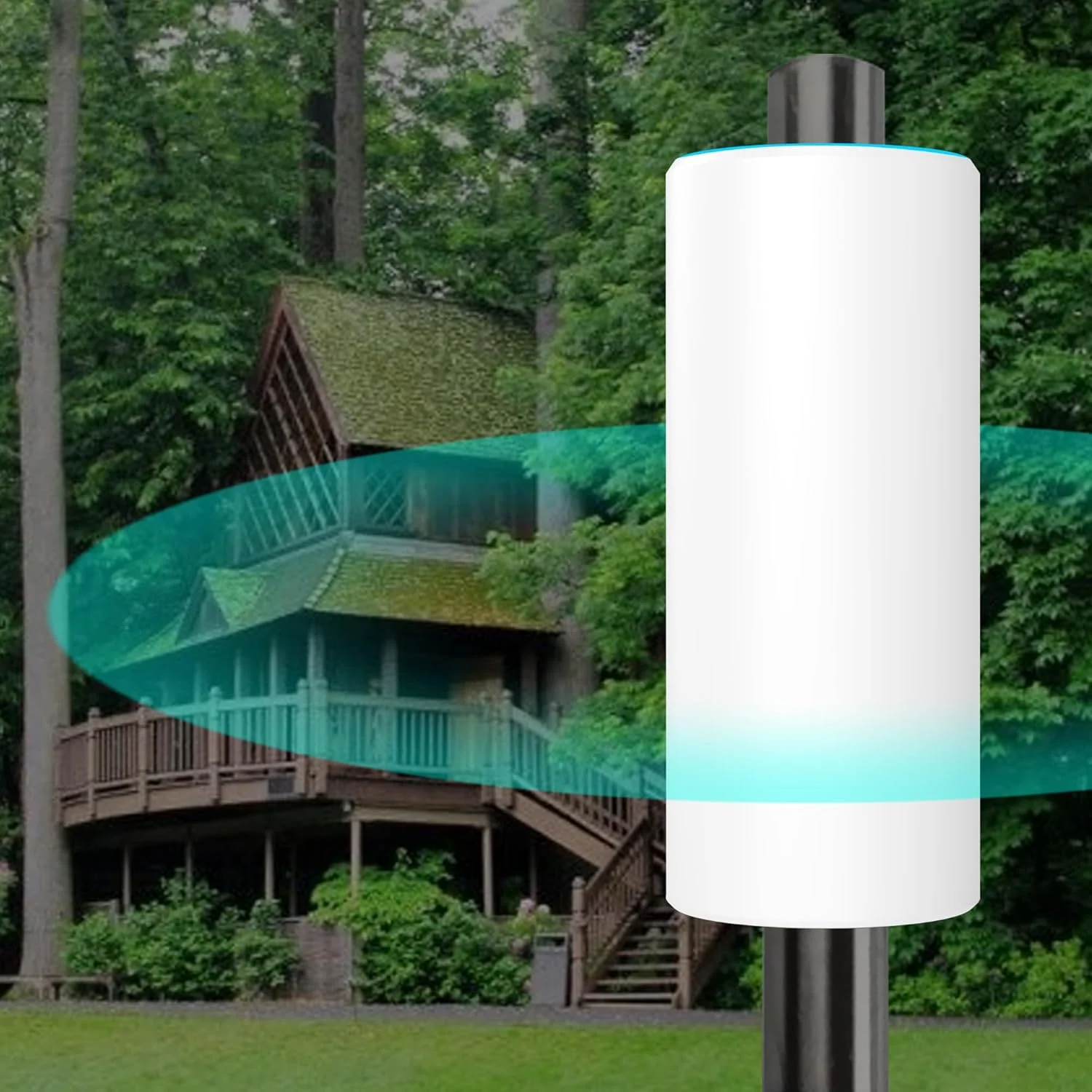 تقویت کننده وای فای AC1200 فضای باز، اتصال سریع 2 دقیقه ای، دو بانده، AP و تکرار کننده، تا 85 متر، 65 دستگاه، یک پورت اترنت (RJ45)، تقویت کننده سیگنال خانگی