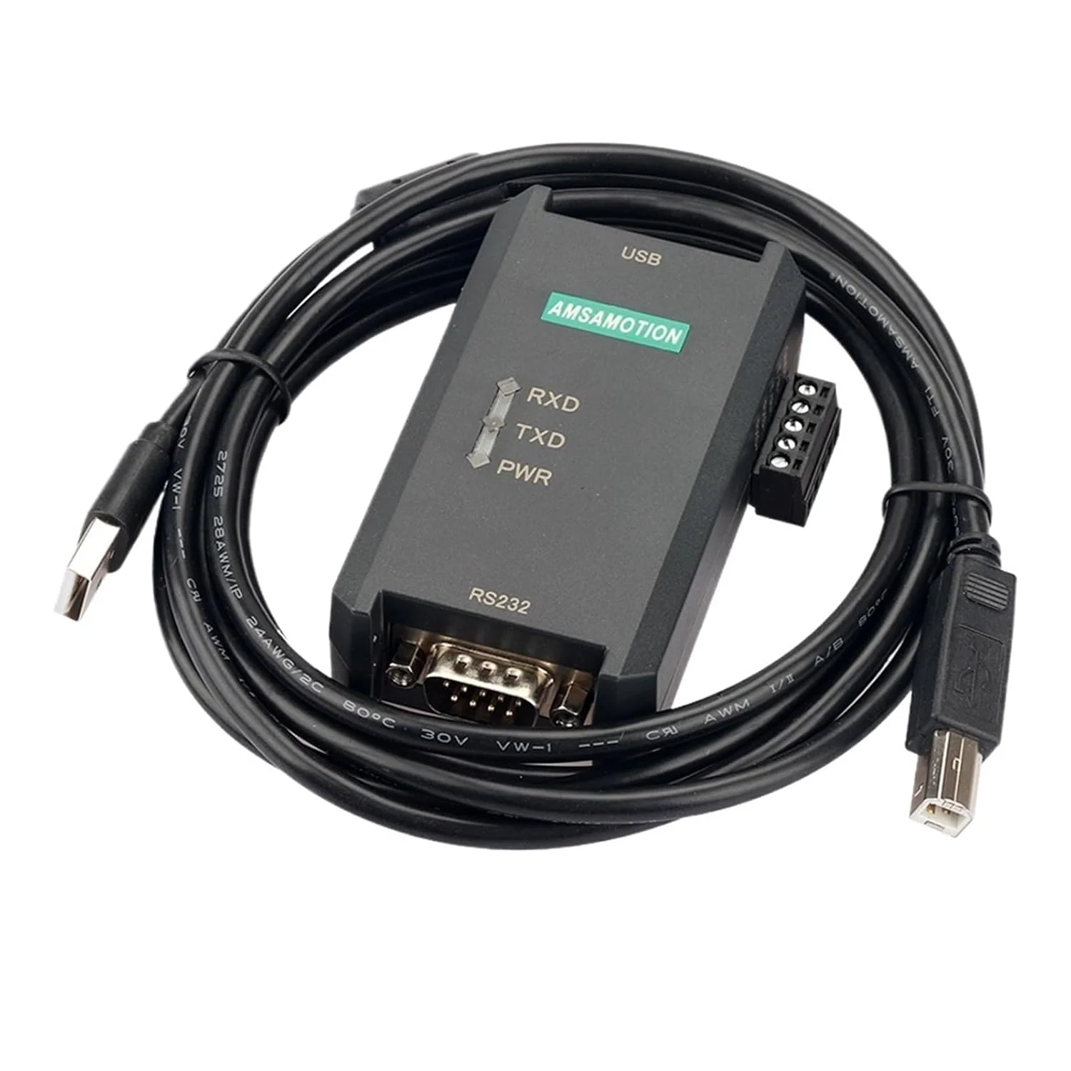 تقویت کننده ایزوله USB به RS232/485/422 RS485 USB، توسعه دهنده فاصله تقویت کننده درجه صنعتی RS422 منبع تغذیه خارجی