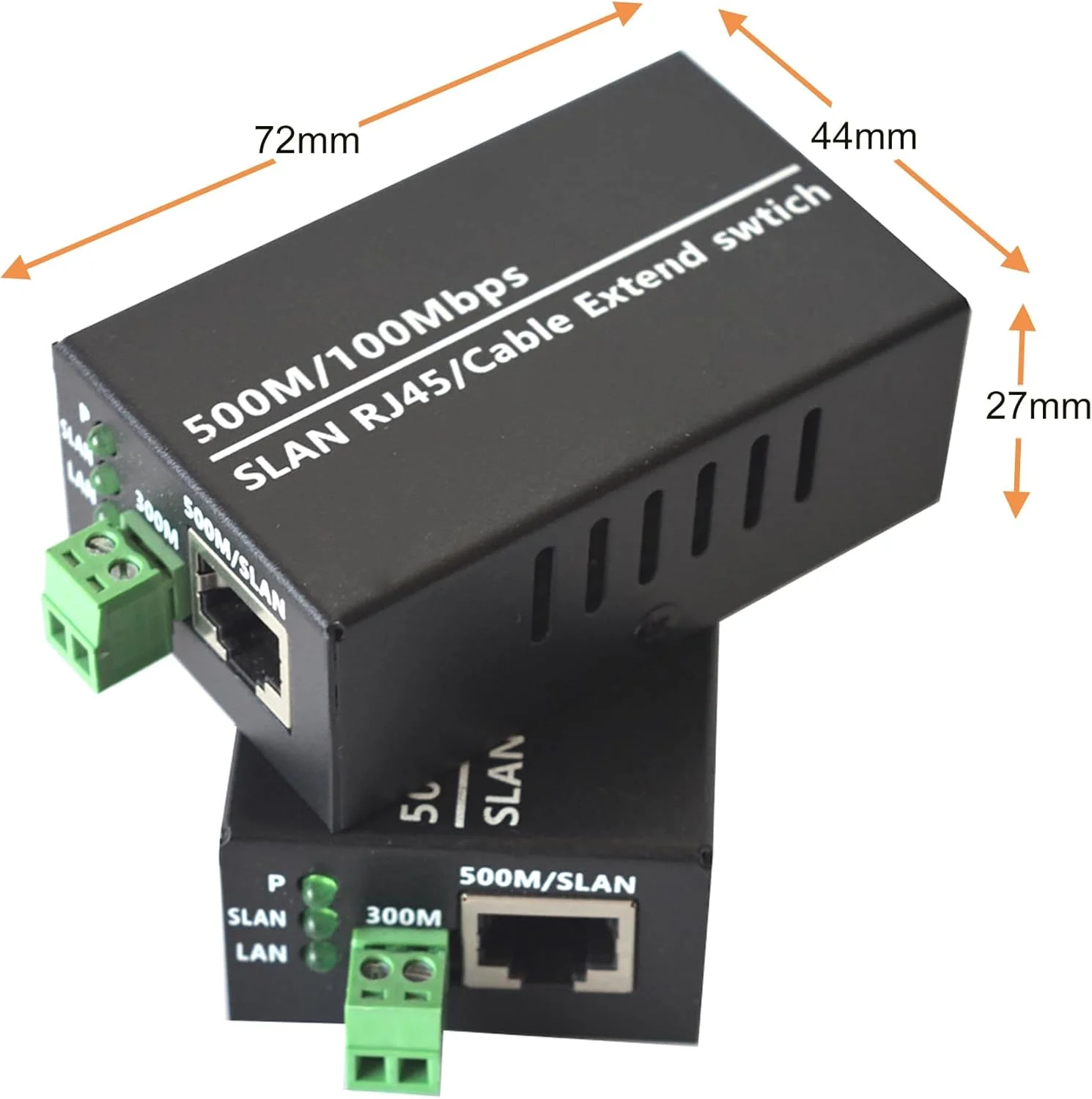 افزایش دهنده های IP اترنت روی زوج سیم تابیده تا 300 متر، اترنت روی کابل شبکه RJ45 Cat5/6 تا 500 متر برای دوربین های مداربسته تحت شبکه HD، بسته 2 عددی