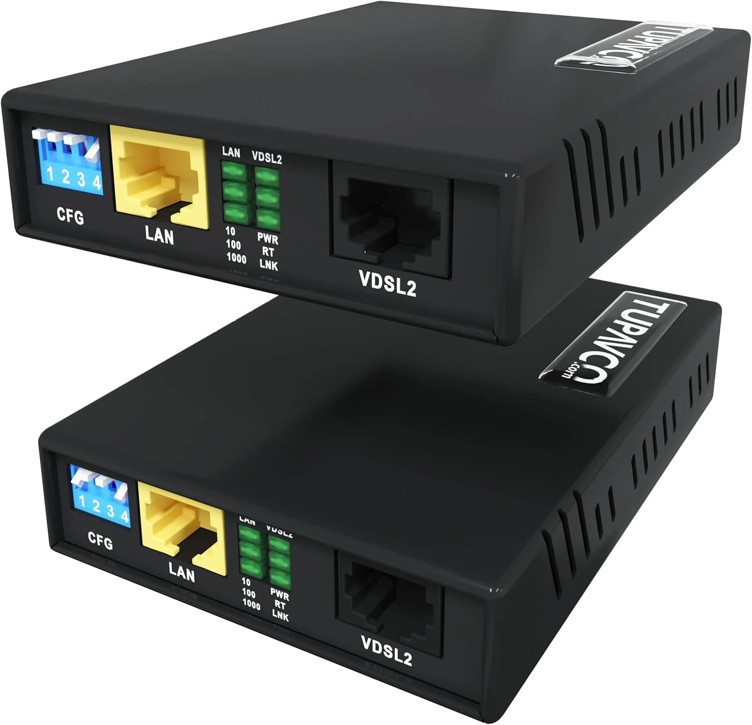 کیت توسعه دهنده اترنت Tupavco TEX-200 - توسعه کابل تا 1500 متر از طریق خط تلفن یا سیم مسی زوج به هم تابیده CAT5/6 (حداکثر پهنای باند 300 مگابیت بر ثانیه) LAN تک سیم تا مسافت مایل (Plug & Play 8 پروفایل)