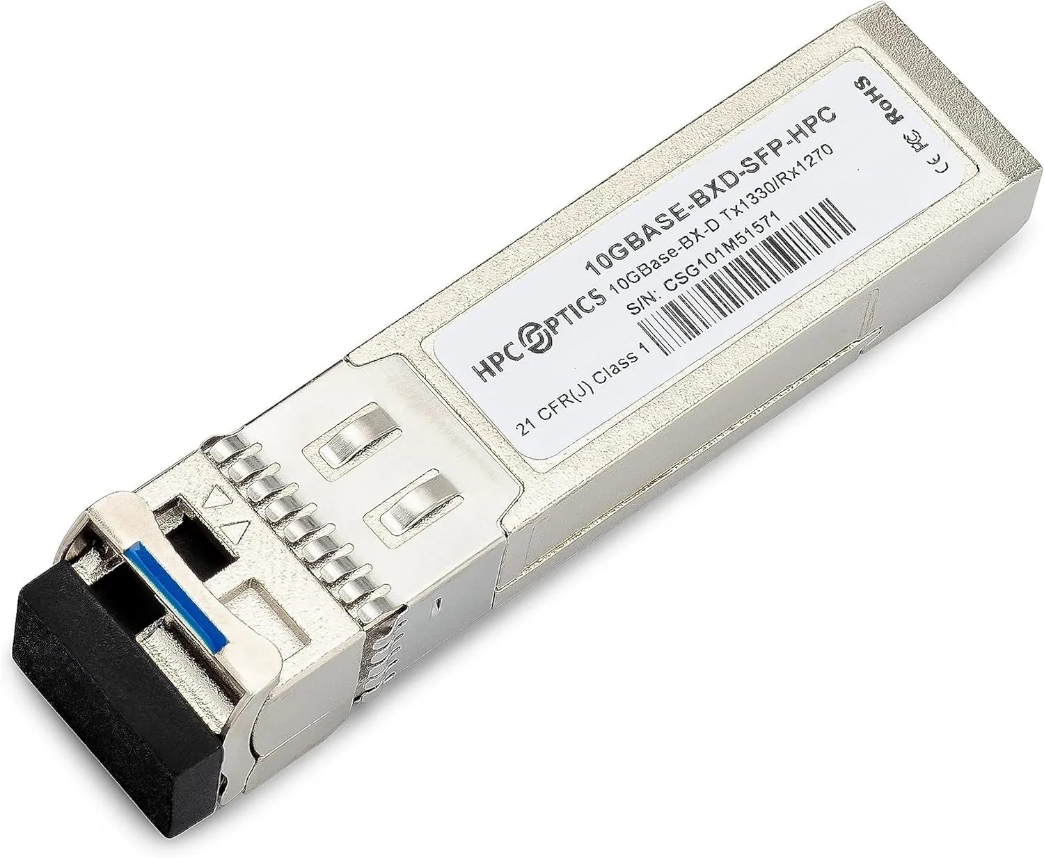فرستنده و گیرنده نوری دو طرفه SFP+ سازگار با Cisco SFP-10G-BX40D-I | 10GBASE-BX-D BIDI با مسافت 40 کیلومتر SFP-10G-BX40D-I-HPC