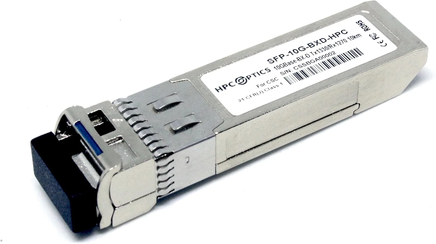 فرستنده و گیرنده سازگار با Cisco 10GBASE-BX-D 10km Bi-Directional (BIDI) SFP+