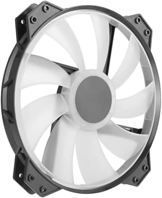 فن ورودی هوای خنک کننده مستر MF200R RGB - 200 میلی متری با کیفیت عالی، بی صدا و با جریان هوای بالا برای کیس کامپیوتر (R4-200R-08FC-R1)