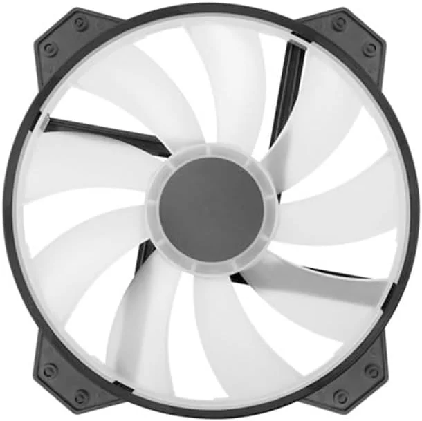 فن ورودی هوای خنک کننده مستر MF200R RGB - 200 میلی متری با کیفیت عالی، بی صدا و با جریان هوای بالا برای کیس کامپیوتر (R4-200R-08FC-R1)