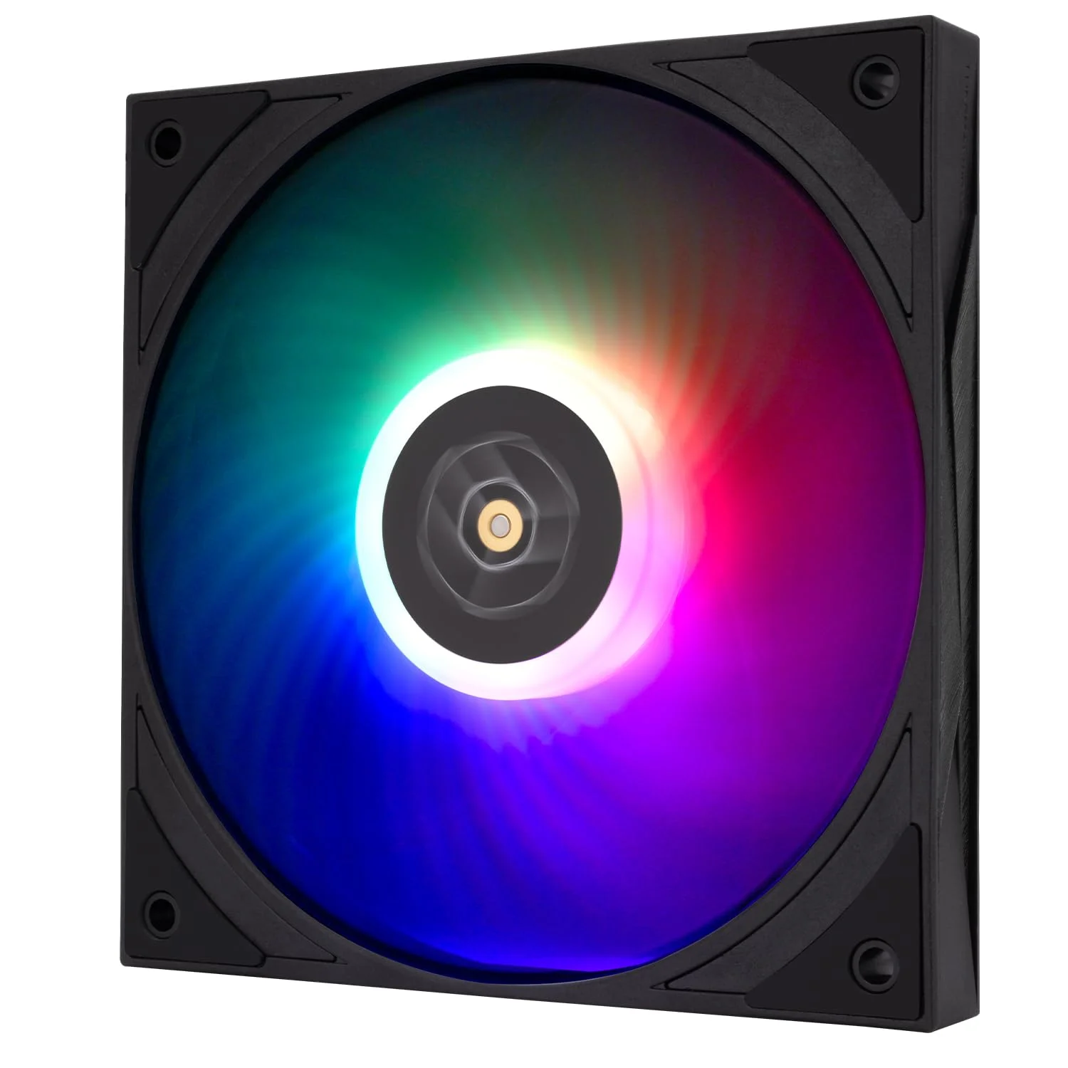 فن PWM ترمالرایت TL-H12015B-S - سرعت 1900 دور در دقیقه، فن خنک کننده کم صدا برای کامپیوتر، خنک کننده باریک 15 میلی متری، فن خنک کننده کنترل شده PWM، ARGB تک PC برای خنک کننده های CPU و شاسی (مشکی، ARGB)