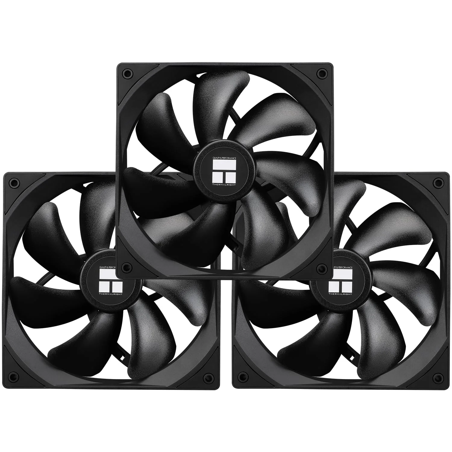 فن پردازنده Thermalright TL-C14C X3، خنک کننده کیس 140 میلی متری، فن کامپیوتر بی صدا 4 پین PWM با بلبرینگ S-FDB، بسته 3 عددی، خنک کننده کامپیوتر تا 1500 دور در دقیقه (مشکی)