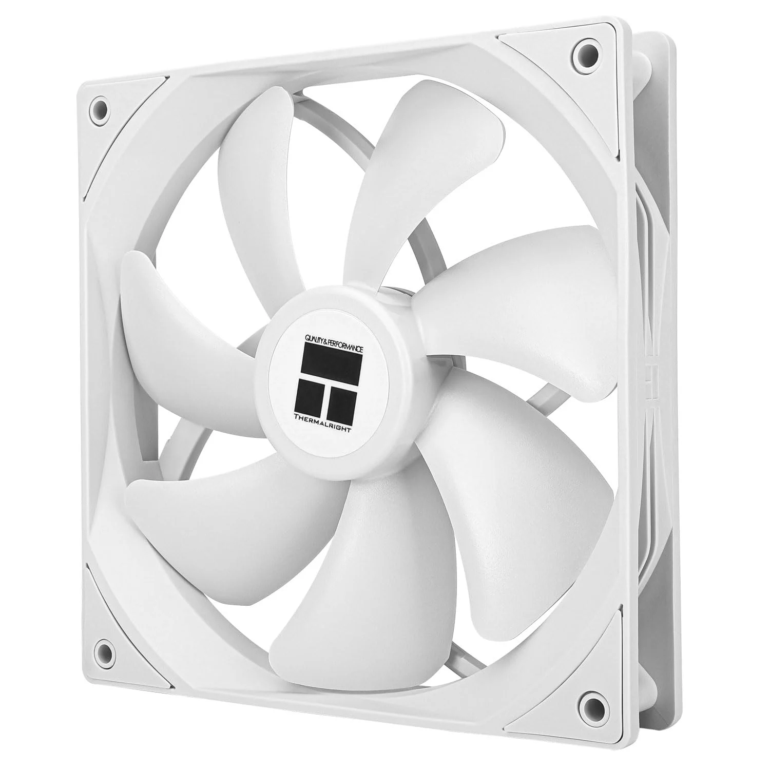 فن پردازنده Thermalright TL-C14CW، خنک کننده کیس 140 میلی متری، فن کامپیوتر بی صدا 4 پین PWM با بلبرینگ S-FDB، تا 1500 دور در دقیقه خنک کننده کامپیوتر (سفید)