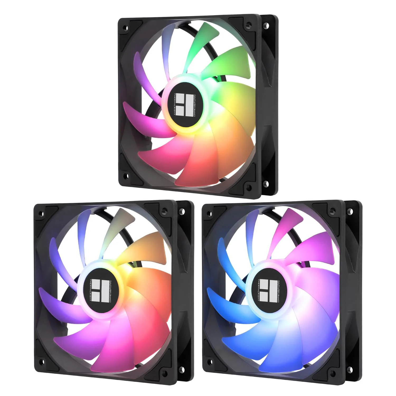 فن پردازنده Thermalright TL-C12C-S X3، فن خنک کننده ARGB 120 میلی متری، فن کامپیوتر بی صدا 4 پین PWM با بلبرینگ S-FDB، تا 1550 دور در دقیقه (3 عدد)