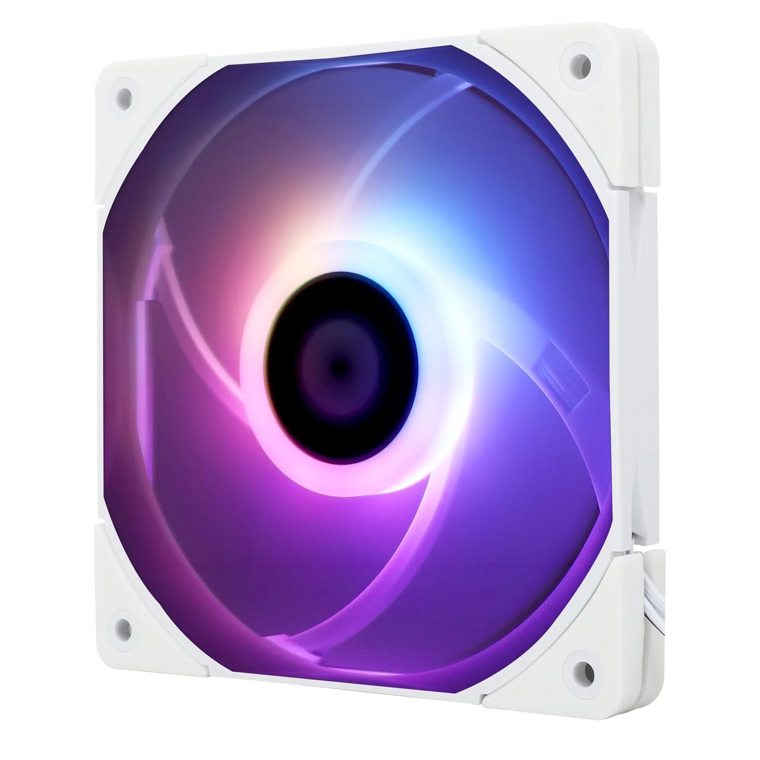 فن پردازنده Thermalright C12015W-S، فن کیس کامپیوتر، فن 4 پین PWM ARGB بی صدا، فن خنک کننده باریک 15 میلی متری، فن خنک کننده پردازنده 120 میلی متری (سفید)