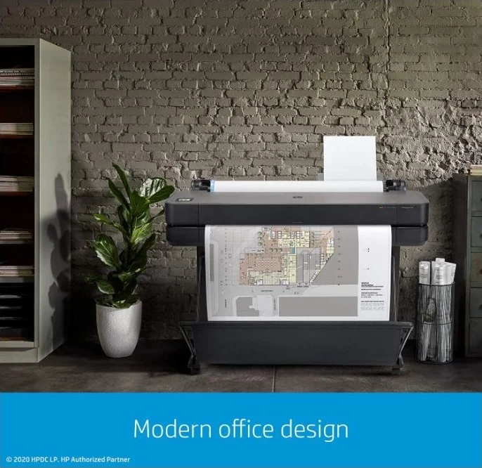 پلاتر چاپگر فرمت بزرگ 36 اینچی بی سیم HP DesignJet T630 با طراحی مدرن اداری | 5HB11A