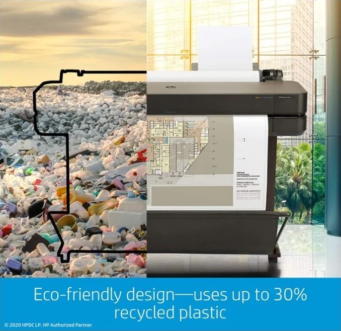 پلاتر چاپگر فرمت بزرگ 36 اینچی بی سیم HP DesignJet T630 با طراحی مدرن اداری | 5HB11A