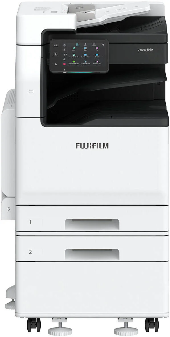 پرینتر چندکاره فوجی‌فیلم Apeos C3060، سرعت چاپ 30 صفحه در دقیقه، وضوح چاپ تا 1200 x 2400 DPI، پنل لمسی 7 اینچی، ADF دورو با ظرفیت 130 برگ، ظرفیت سینی کاغذ 500 برگ، سفید | C3060