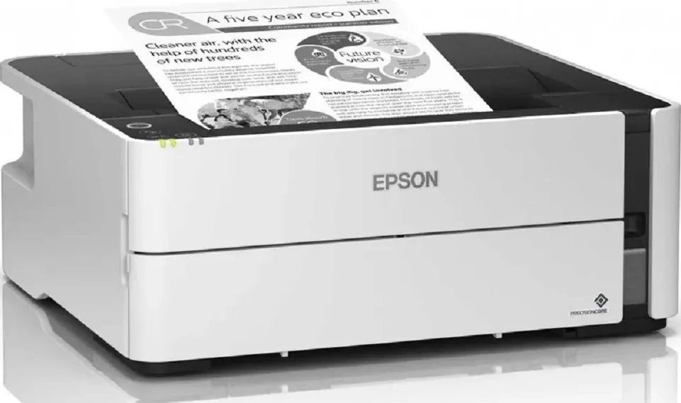 پرینتر جوهرافشان تک رنگ اپسون EcoTank M1180 با قابلیت اتصال WiFi، دارای ۴۰۰ نازل مشکی، رزولوشن ۱۲۰۰x۲۴۰۰ DPI، جوهر پیگمنت، سرعت چاپ ۲۰ صفحه در دقیقه، رنگ سفید | C11CG94404BY پرینتر جوهرافشان تک رنگ اپسون EcoTank M1180 با قابلیت اتصال WiFi، دارای ۴۰۰ نازل مشکی، رزولوشن ۱۲۰۰x۲۴۰۰ DPI، جوهر پیگمنت، سرعت چاپ ۲۰ صفحه در دقیقه، رنگ سفید | C11CG94404BY