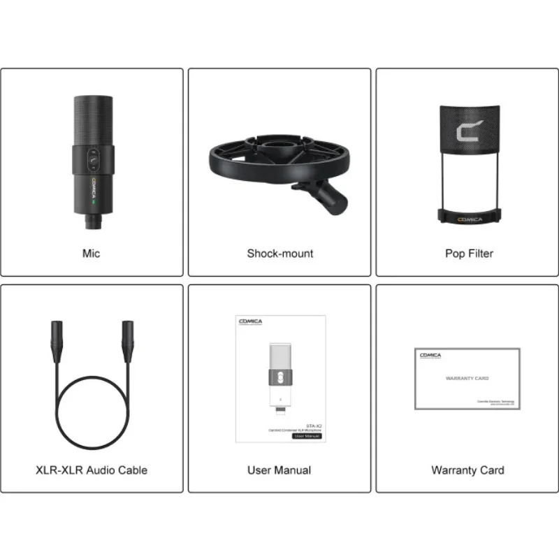 میکروفون وکال استودیویی Comica STA-X2 میکروفون وکال استودیویی Comica STA-X2