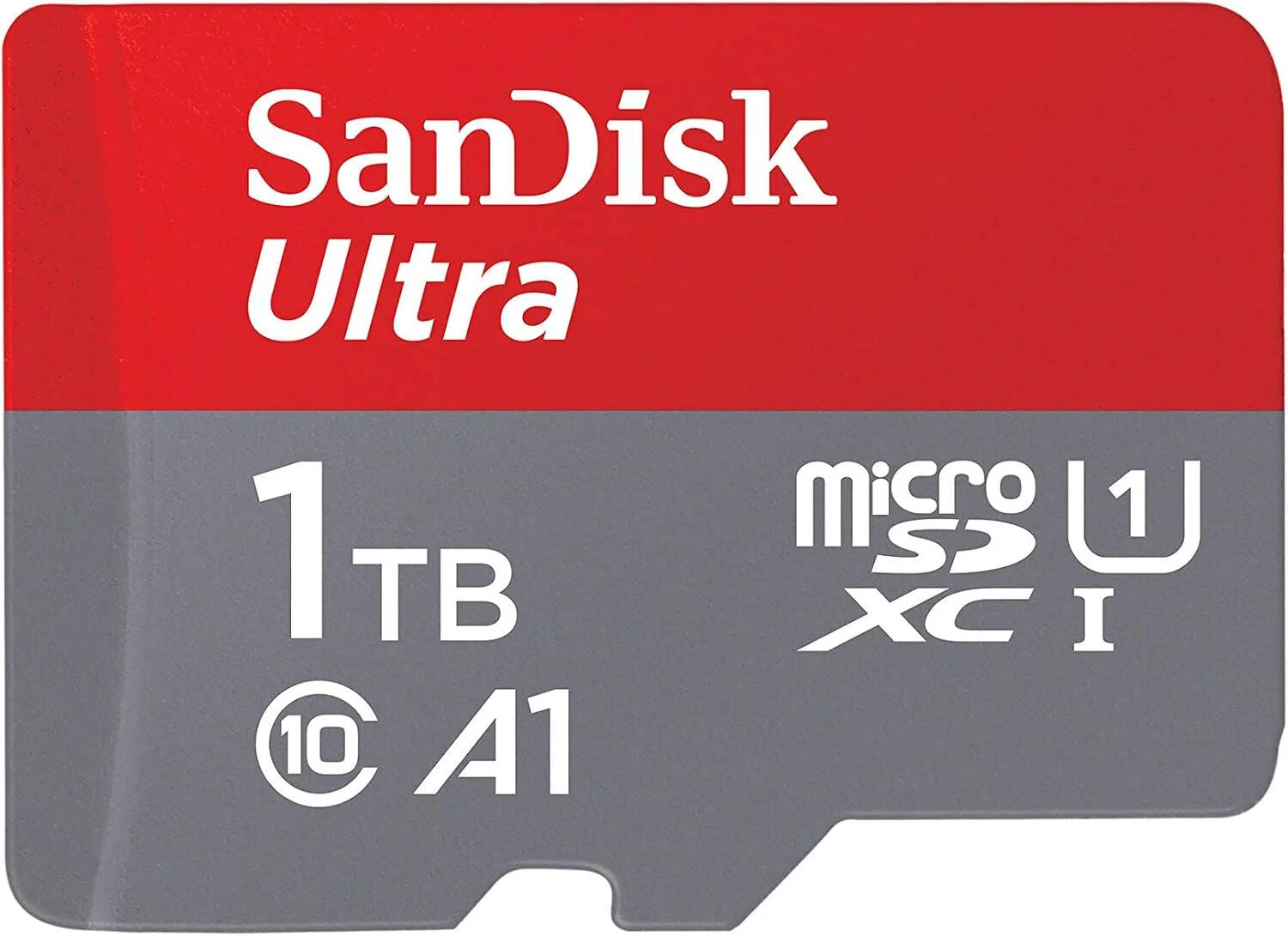 کارت حافظه میکرو اس دی SanDisk Ultra به همراه آداپتور، سرعت خواندن تا 150 مگابایت بر ثانیه، ظرفیت 1 ترابایت، ضبط ویدئو Full HD، سازگار با اندروید، کروم بوک و ویندوز، قرمز | SDSQUAC-1T00-GN6MN