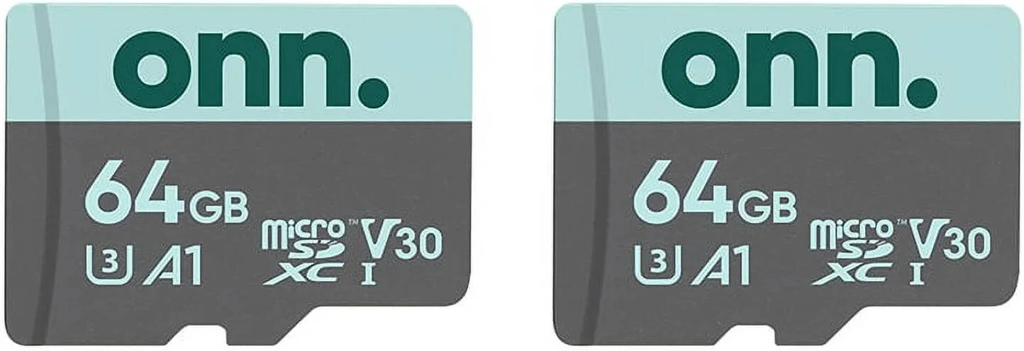 کارت حافظه میکرو اس دی Onn بسته 2 عددی به همراه آداپتور، ظرفیت 64 گیگابایت، سرعت خواندن 100 مگابایت بر ثانیه، سرعت نوشتن 50 مگابایت بر ثانیه، مقاوم در برابر آب، ضربه، دما و مغناطیس، مناسب برای دوربین، تبلت، کامپیوتر، پهپاد | 100131767 کارت حافظه میکرو اس دی Onn بسته 2 عددی به همراه آداپتور، ظرفیت 64 گیگابایت، سرعت خواندن 100 مگابایت بر ثانیه، سرعت نوشتن 50 مگابایت بر ثانیه، مقاوم در برابر آب، ضربه، دما و مغناطیس، مناسب برای دوربین، تبلت، کامپیوتر، پهپاد | 100131767