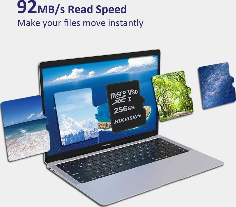 کارت حافظه فلش 256 گیگابایتی Micro TF microSDHC/microSDXC هایک ویژن | HS-TF-C1(STD)/256G/ZAZ01X00/OD