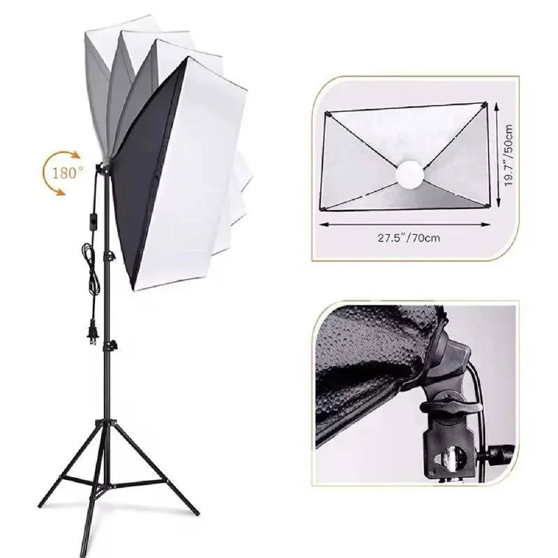 کیت تک شاخه نورپردازی ویدیویی Diamond به همراه سافت باکس و سه پایه