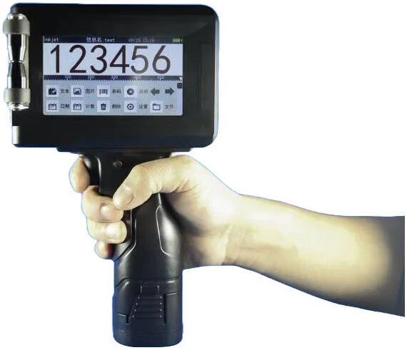 چاپگر دستی ABM PF160، 1-8 خط (قابل تنظیم)، ارتفاع چاپ 2mm-12.7mm، صفحه نمایش لمسی خازنی 5 اینچی، رابط USB و رابط RS232، مشکی | PF160