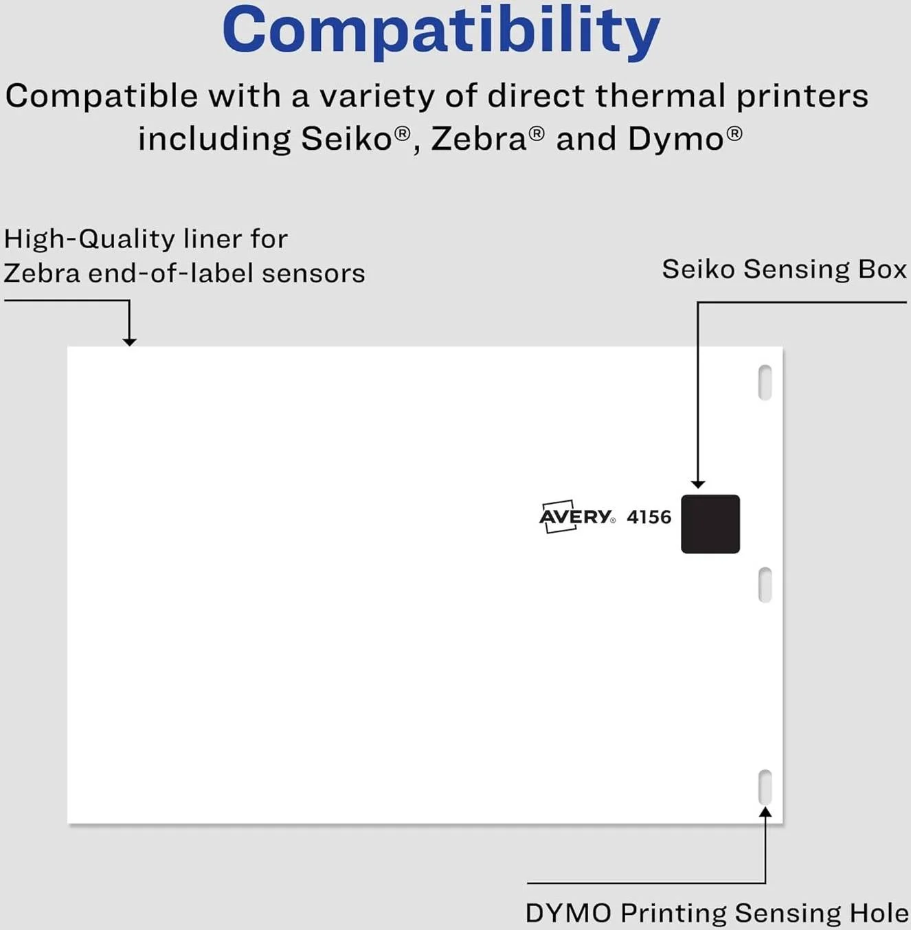برچسب های حرارتی حمل و نقل AVERY برای پرینترهای دایمو و زبرا 220 عدد