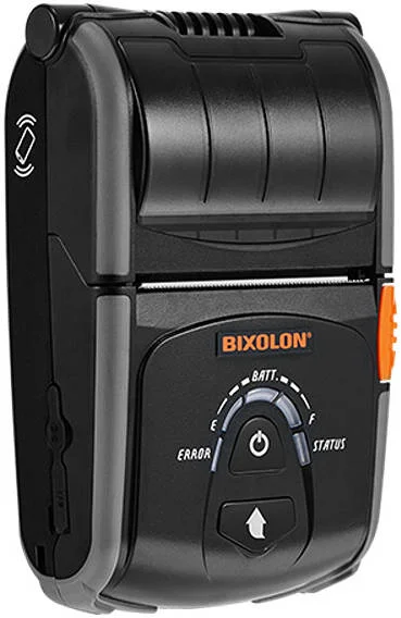 چاپگر رسید قابل حمل بیکسلون مدل SRP-R200BG، سرعت چاپ تا 100 میلی متر در ثانیه، دارای استاندارد IP43، دارای گواهی Apple MFi، اتصال سیمی یا بی سیم، مشکی | SPP-R200IIBG