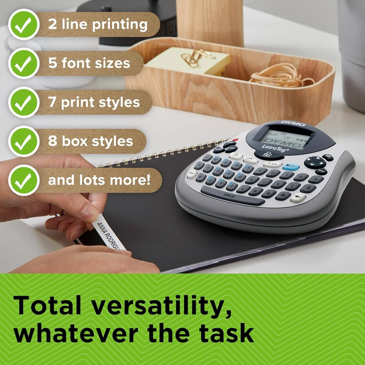 دستگاه برچسب زن دایمو لترا تگ مدل LT 100T، آبی، S0758380 دستگاه برچسب زن دایمو لترا تگ مدل LT 100T، آبی، S0758380