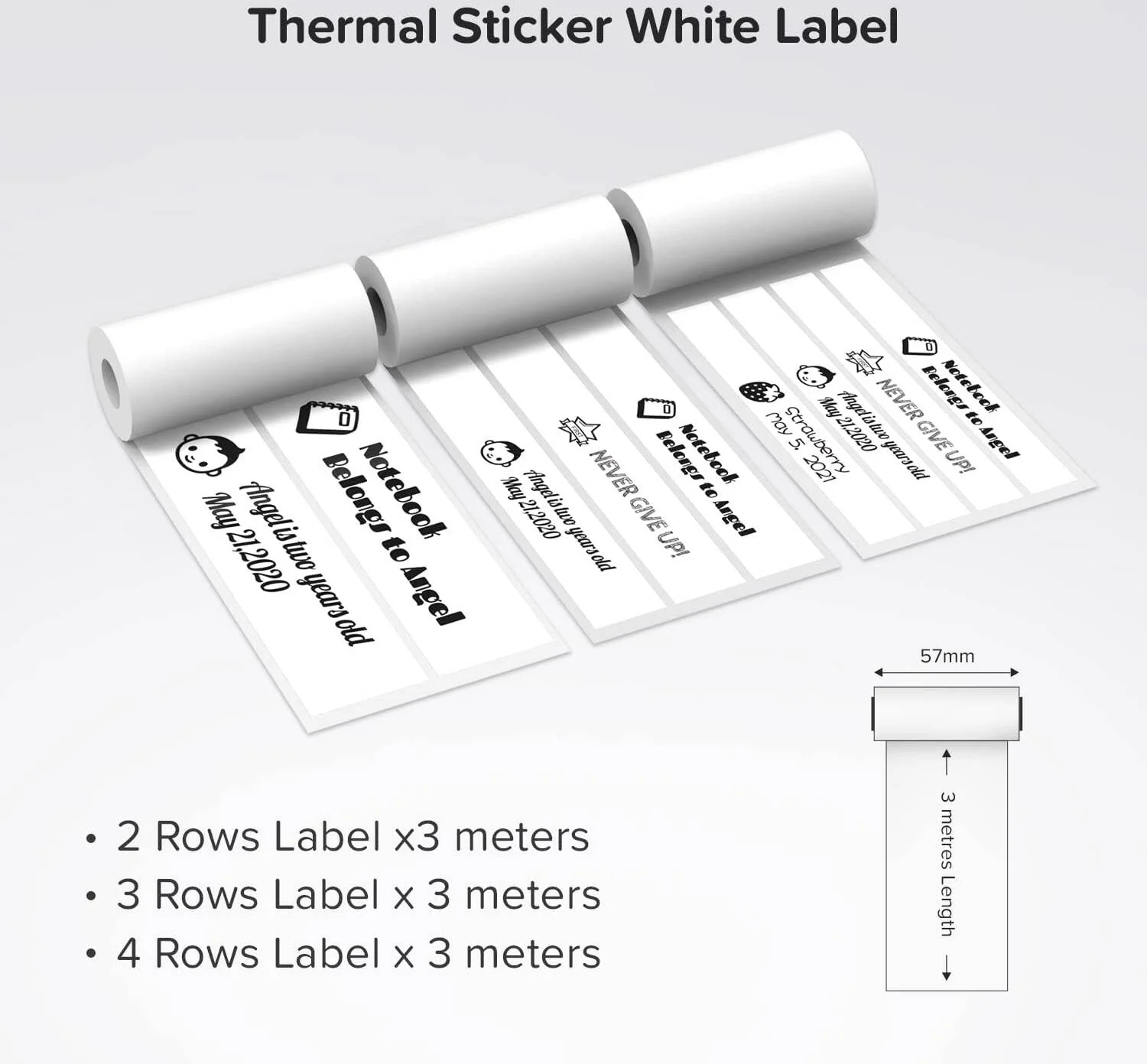 برچسب حرارتی سفید برای دوربین myFirst Insta Wi
