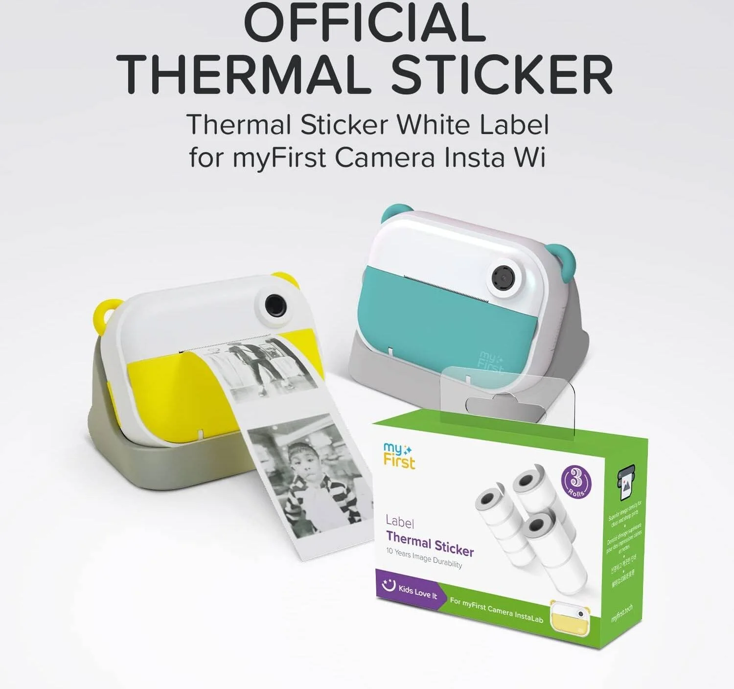 برچسب حرارتی سفید برای دوربین myFirst Insta Wi
